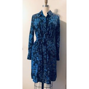 Silk  DVF shirt dress with tie belt